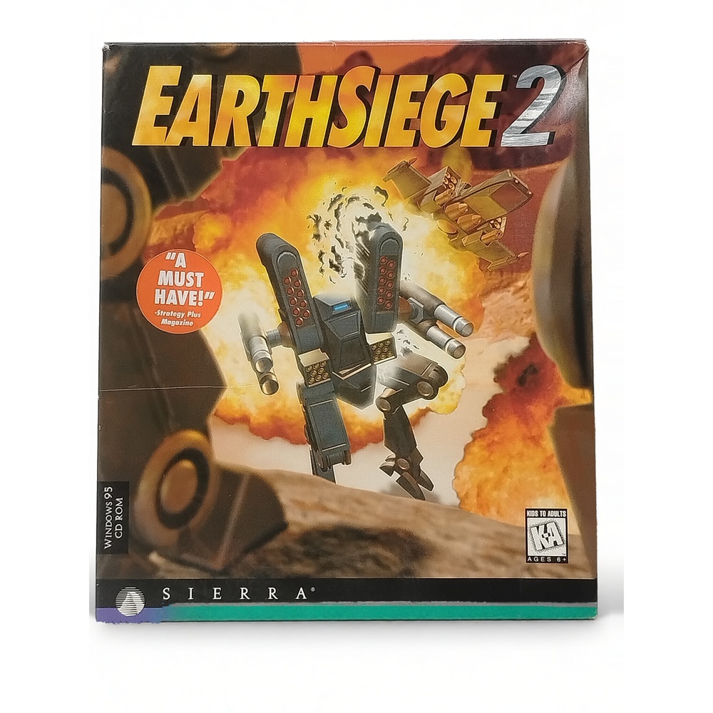 Vintage Sierra Earthsiege 2 PC Big Box Game 1995 PC Game Big Box CD-ROM Windows
